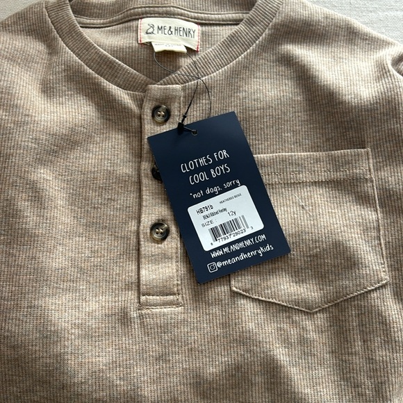 Me and Henry boys size 12 brand new Henley shirt - Picture 2 of 2